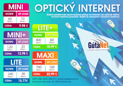TARIFY NA PÔVODNEJ TECHNOLÓGII 5G